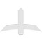 Ekena Millwork Bellingham Architectural Grade PVC Gable Bracket, 48"W x 28"H x 6"D x 6"F, 14/12 Pitch GBP048X28X0606BEL00 - alternate 5